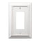 Amerelle Amerelle Savannah White 1 gang Wood Decorator Wall Plate 1 pk 4040RDW - alternate 1